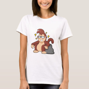 Camiseta Mono con gafas de sol