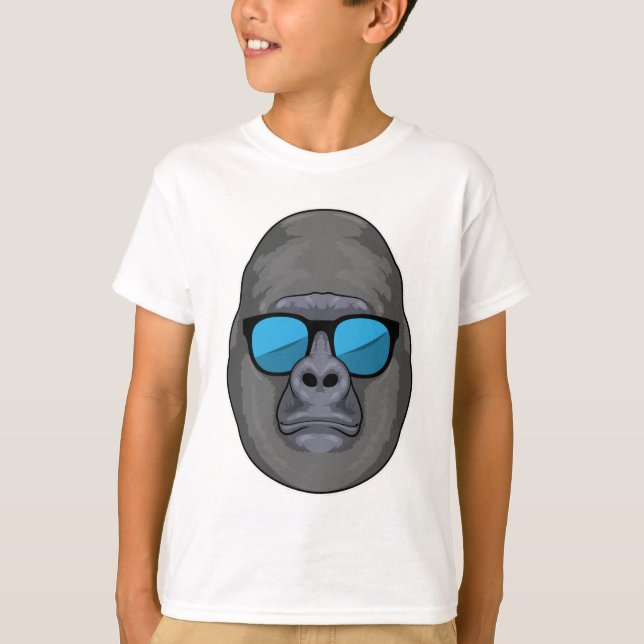 Camiseta Mono con gafas de sol (Anverso)
