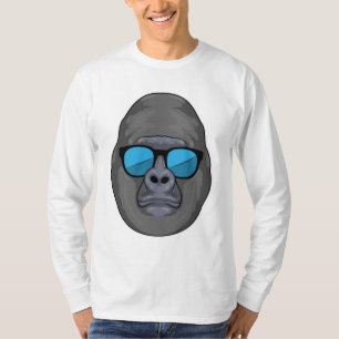 Camiseta Mono con gafas de sol