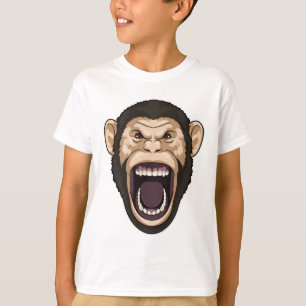Camiseta Mono con pelo negro