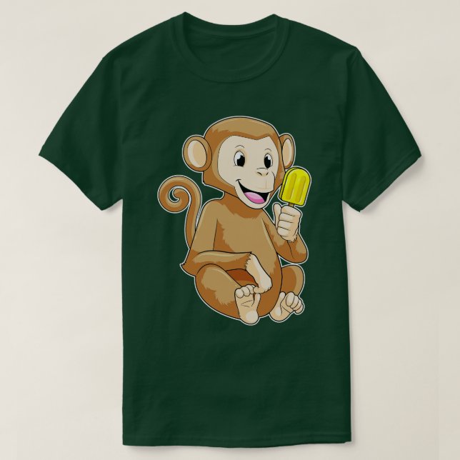 Camiseta Mono con Popsicle (Diseño del anverso)