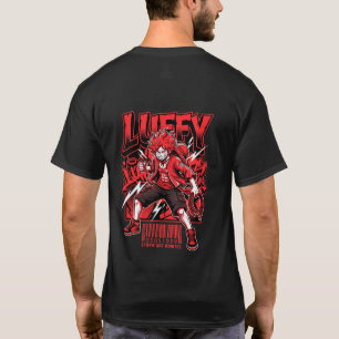 Camiseta Mono D Luffy One Piece Bootleg Antiguo Anime Camis