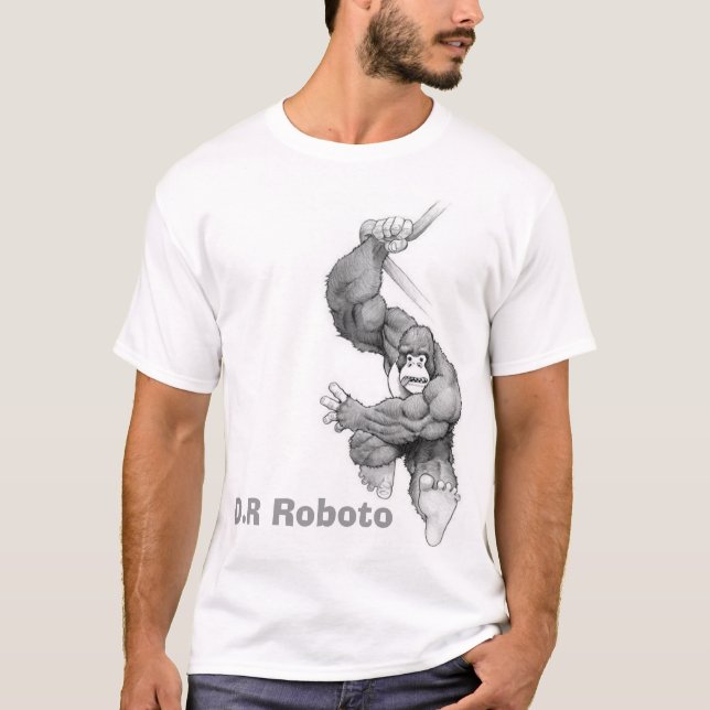 Camiseta mono, D.R Roboto (Anverso)