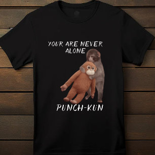 Camiseta Mono de Abrazo Viral Punch Juguete de Peluche Lind
