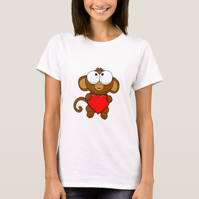 Camiseta Mono de amor pequeño (Anverso)