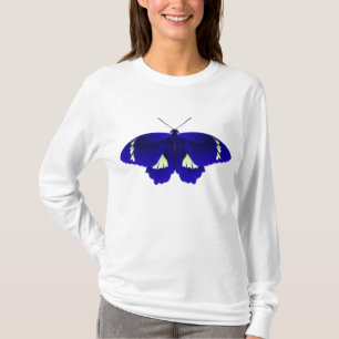 Camiseta Mono de arte de la mariposa azul
