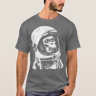 Camiseta Mono de Astronauta de Viajes Espaciales Vintage