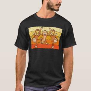 Camiseta Mono de baile lindo animal salvaje para adultos