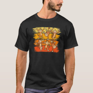 Camiseta Mono De Baile Para Hombres Mujeres Retro Vintage