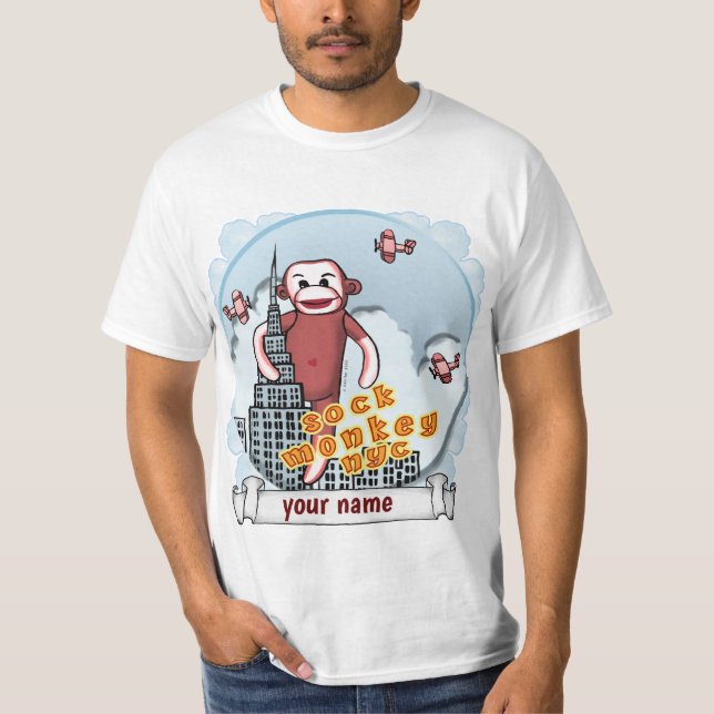 Camiseta Mono de calcetín de NYC  (Anverso)