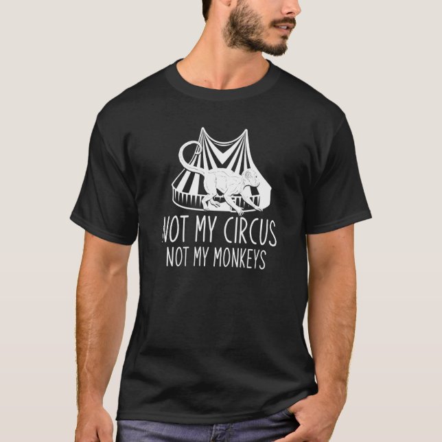 Camiseta Mono de Circus Zoo Animal Chimpanzee (Anverso)