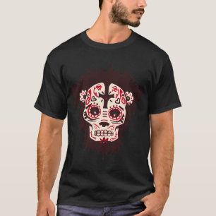 Camiseta mono de cráneo de azúcar