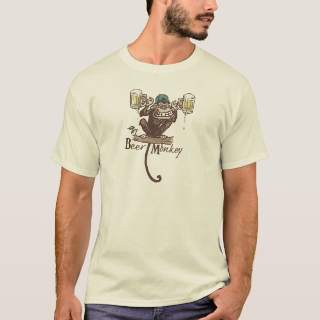 Camiseta Mono de la cerveza (Anverso)