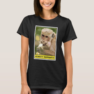 Camiseta Mono de la felicidad del mono siendo un meme feliz