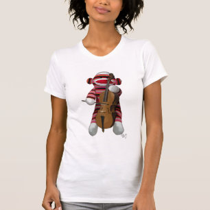 Camiseta Mono de la media y Cello