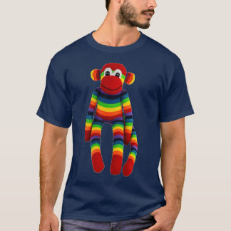 Camiseta Mono de media luna arco iris 