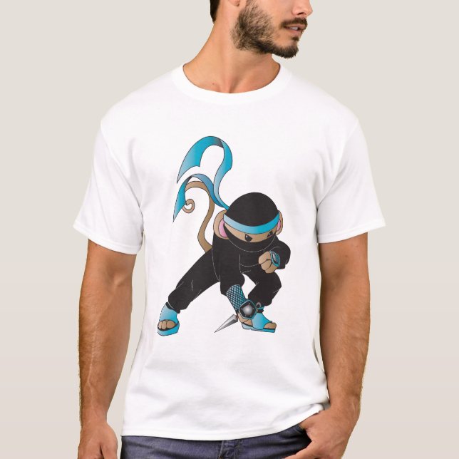 Camiseta Mono de Ninja (Anverso)