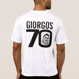 Camiseta Mono de nombre personalizado y plantilla de foto d