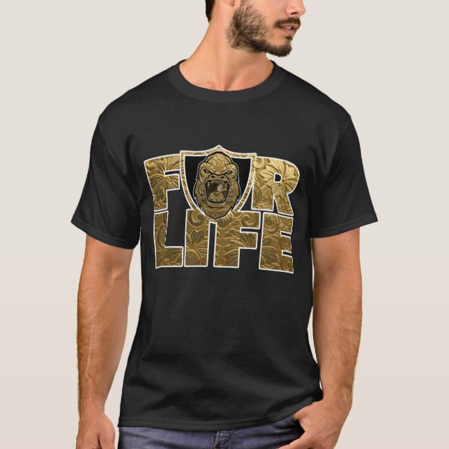 Camiseta Mono de oro BeastMode para la vida (Anverso)