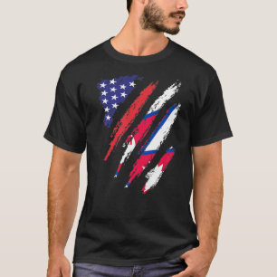 Camiseta Mono de Patrimonio Patriótico de la Bandera Naranj