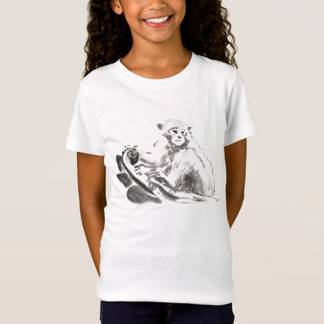 Camiseta Mono de pintura lavado original año de Zodiac Chic (Anverso)