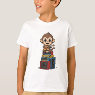 Camiseta Mono de Rockstar Guitarrista Música Niños