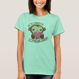 Camiseta Mono del amor del soldado