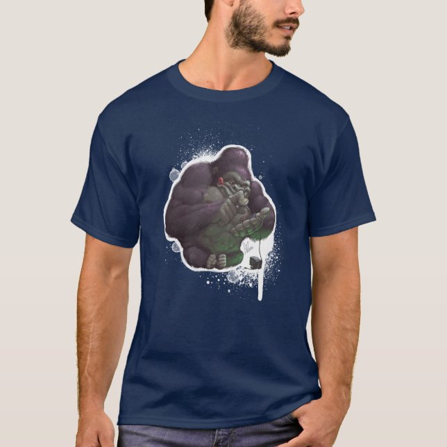 Camiseta Mono del arte (Anverso)