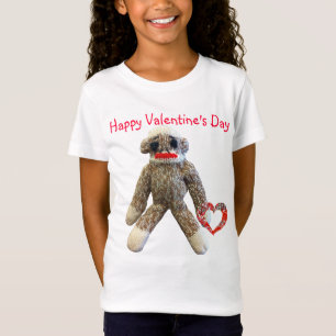Camiseta Mono del calcetín de la tarjeta del día de San