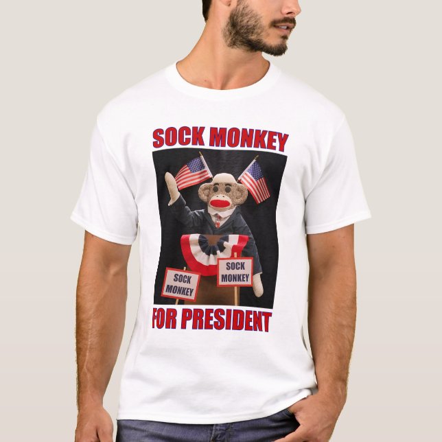 Camiseta Mono del calcetín para presidente T-Shirt (Anverso)