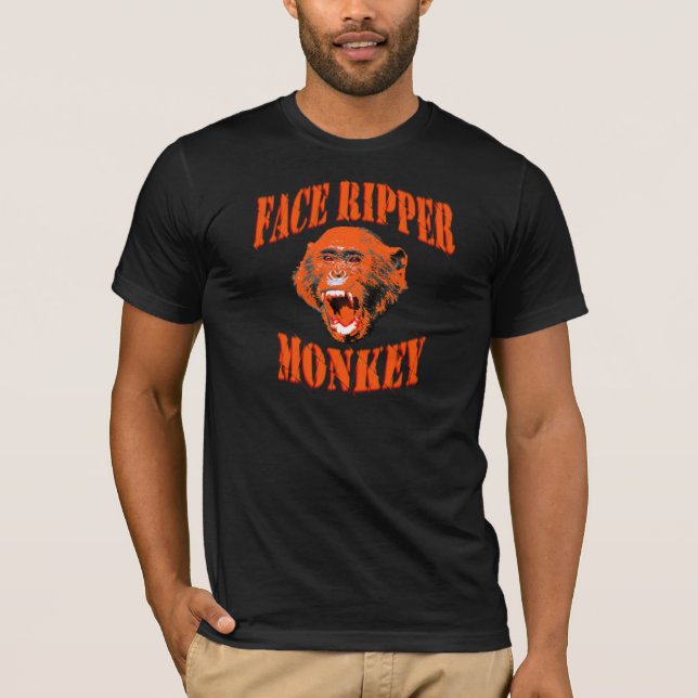 Camiseta Mono del Cara-Destripador (naranja) (Anverso)