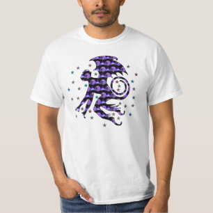 Camiseta Mono del cráneo del vuelo