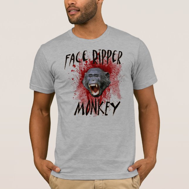 Camiseta Mono del destripador de la cara (Anverso)