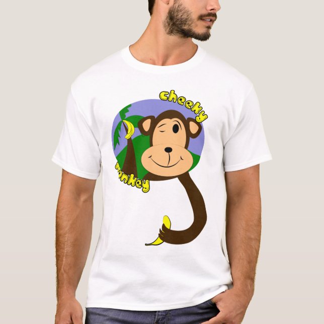 Camiseta Mono del dibujo animado (Anverso)