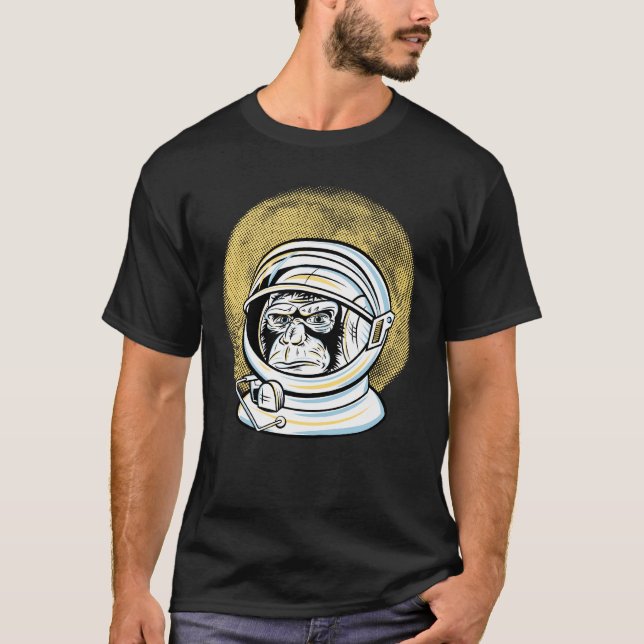Camiseta Mono del espacio (Anverso)