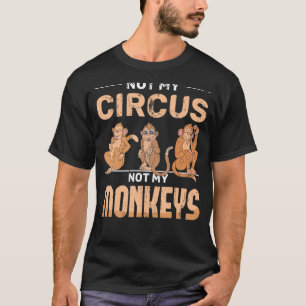 Camiseta Mono del mono animal del circo de Chimpanzee