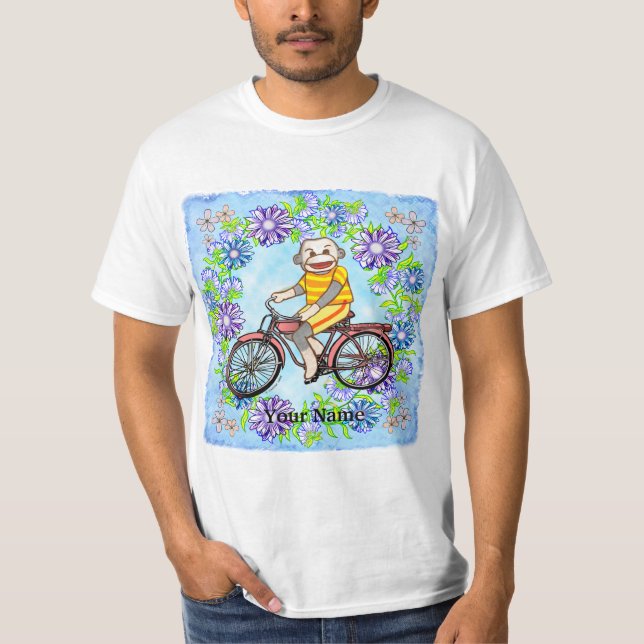 Camiseta Mono del muelle de la bicicleta de pedales (Anverso)