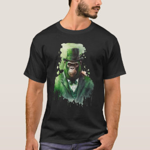 Camiseta Mono del ojo de la tinta Tuxedo Leprechaun Gorra S