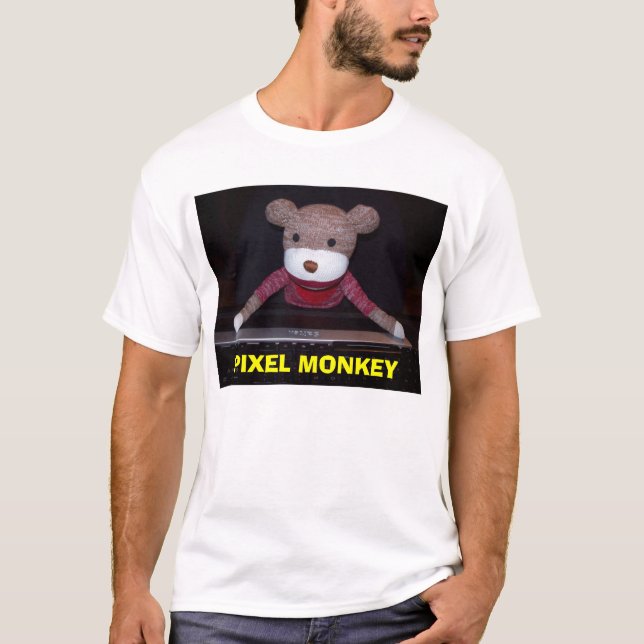 Camiseta Mono del pixel, MONO del PIXEL (Anverso)