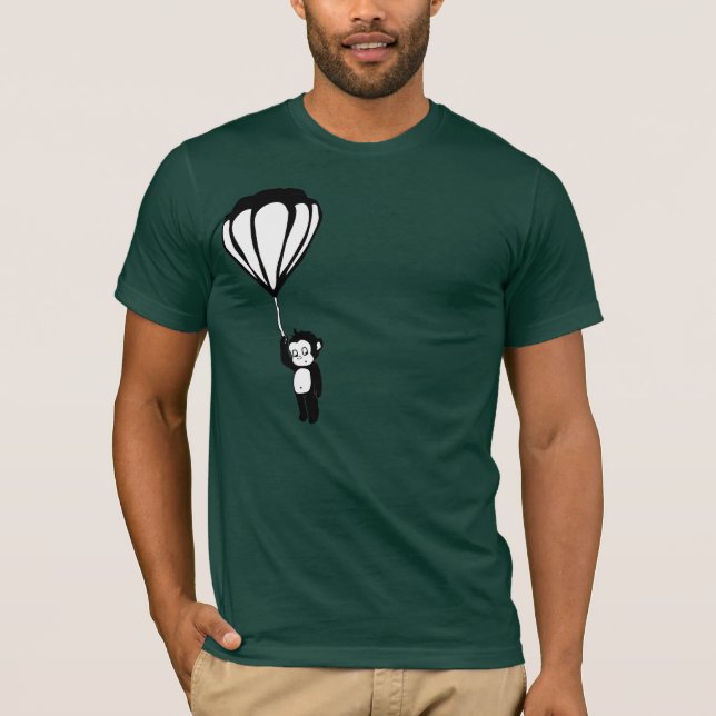 Camiseta mono del vuelo: globo del aire caliente (Anverso)