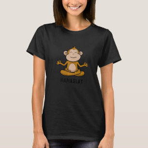 Camiseta Mono del Yoga Namaslay Chiste Zen Pun Yoga