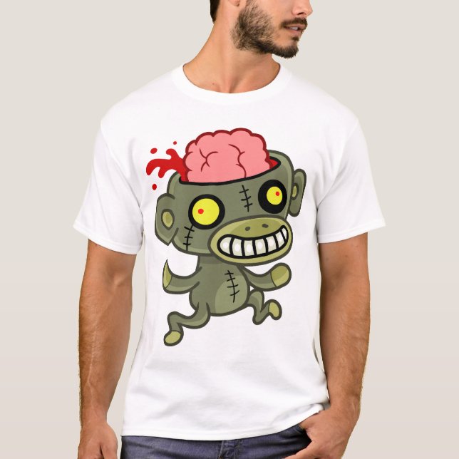 Camiseta Mono del zombi (Anverso)
