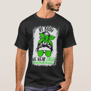 Camiseta Moño Desordenado Blanqueado Podemos Llevar Verde S