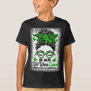 Camiseta Moño Desordenado En Mayo Usamos Verde Conciencia D