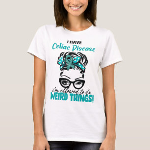 Camiseta Moño Desordenado Tengo Enfermedad Celíaca