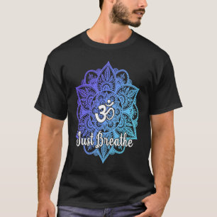 Camiseta Mono Diseño de Tatuaje Sagrado Yoga Respira Mandal