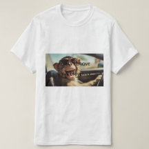 Camiseta Mono Divertido