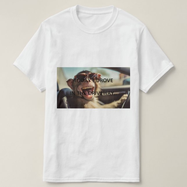 Camiseta Mono Divertido (Diseño del anverso)