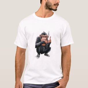 Camiseta Mono Divertido 