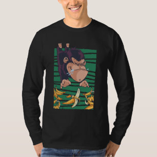 Camiseta Mono divertido con plátanos